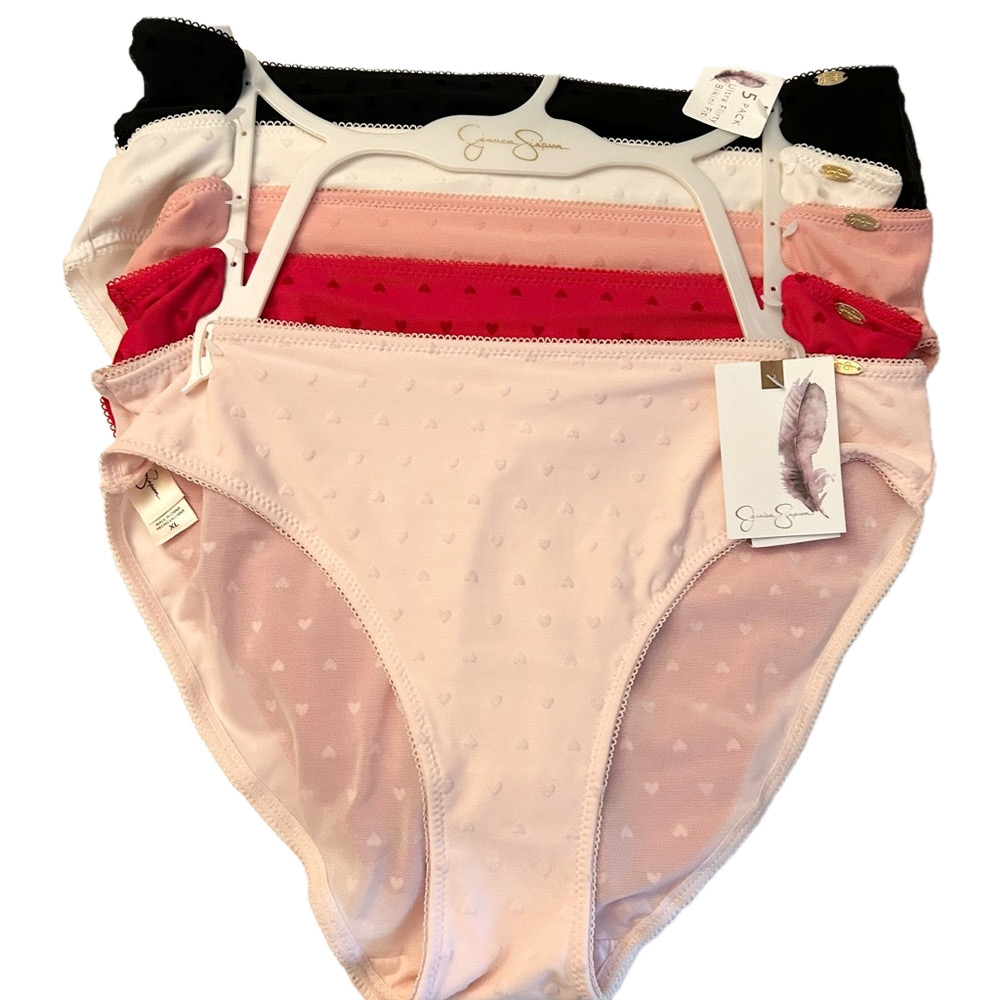 Jessica Simpson 5 Pack Bikini Fit Underwear XL NWT